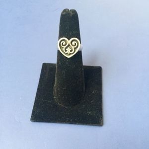 James Avery RETIRED French Scrolled Heart Ring-6.5